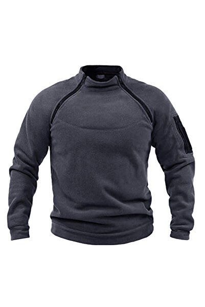 GENIUS STORE Pánský outdoorový fleece s kapsami na zip Kombat Tactical
