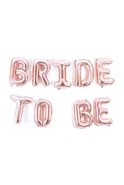 PEKSHOP Bride To Be Rose Gold Folyo Balon Seti Bekarlığa Veda Balonu