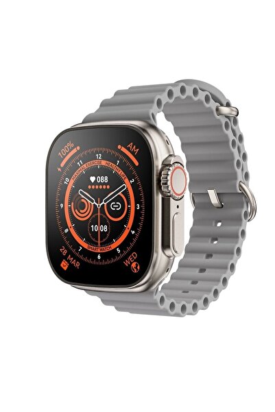 pazariz Watch Ultra Gs8+ Akıllı Saat, 2.05 Inc Hd Ekran, Siri-bluetooth Hd Se...