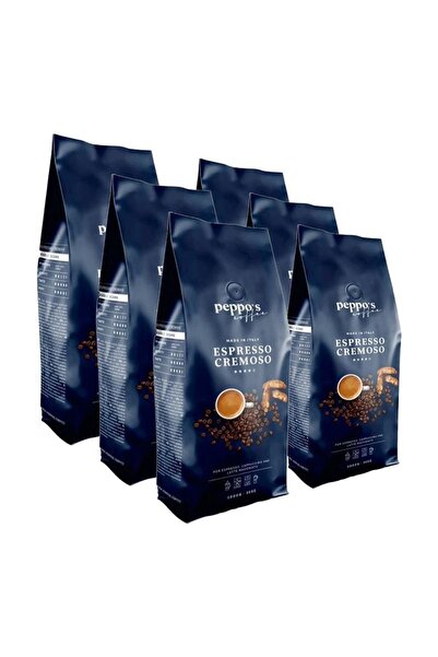 Peppos بيبو اسبريسو كريموسو قهوة أساسية 1 كجم × 6 قطع