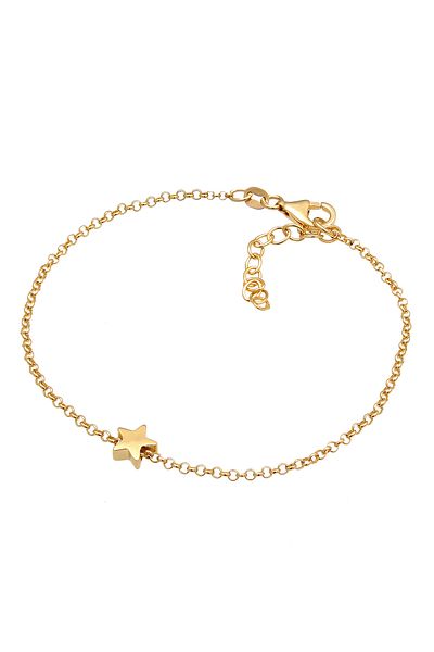 ELLI Armband Damen Kette Stern Anhänger Astro Basic 925 Sterling Silber