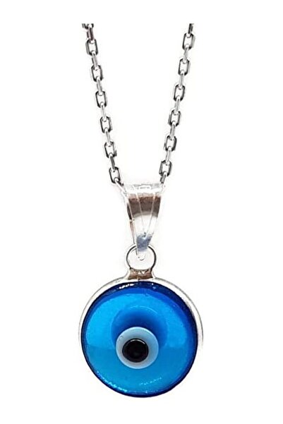 Sylvery Jewels 10mm Nazar Boncuğu Gümüş Kolye 925 Ayar Gümüş Nazar Boncuğu Gö...