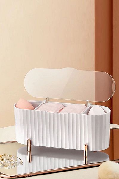Pufwin Home Aura Makeup Cosmetic Lipstick and Cotton Organizer - MKY-311