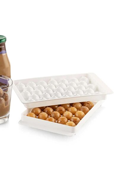 ÇUKUR أكاي غلوب فريزر 33 قطعة وردي وأبيض