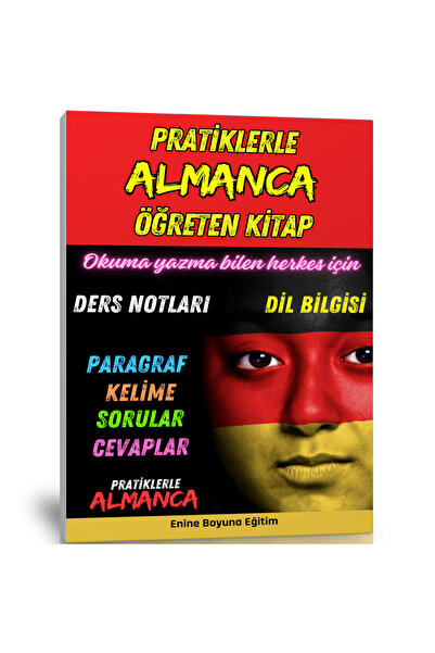 Enine Boyuna Eğitim كتاب تعليم اللغة الألمانية مع الممارسة (عديم اللون)