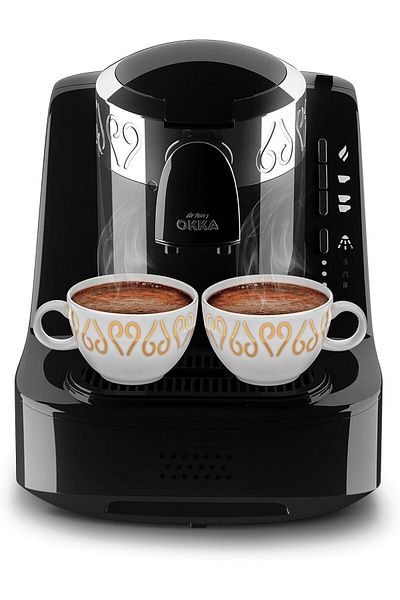 Arzum Okka Turkish Coffee Maker, Black/Chrome, OK002C,Fully Automatic,1 year manufacturer warranty