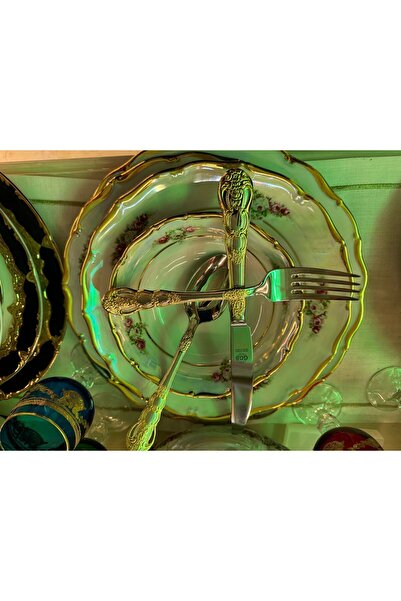 ggs Solingen 96 Parça Daniela Parlak Altın Kaşık Takımı