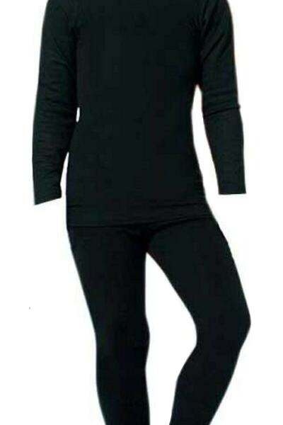 jilly jo Μαύρο θερμικό κολάν για αγόρι - Σετ πάνω και κάτω