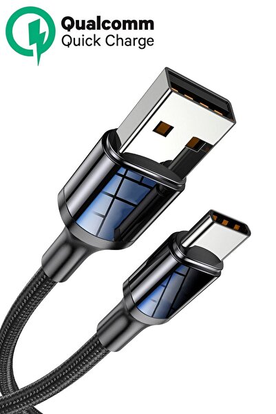 Beatitude Android Universal Telefon Uyumlu Type-c Hızlı Şarj Cihazı Kablosu Data Aktarım Şarz Kablo