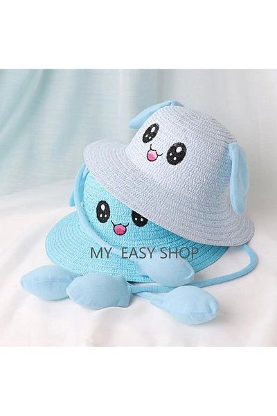 My Easy Shop Pălărie de paie pentru copii cu mișcare și sunet
