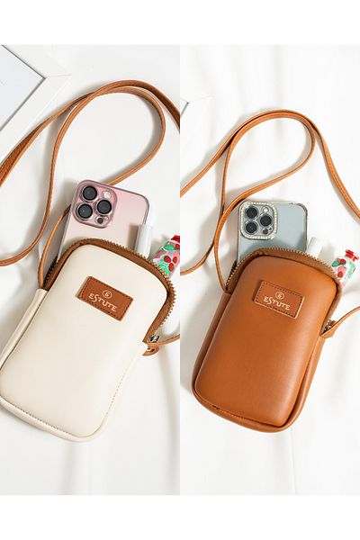 ESTUTE Unisex 2 Pack Phone Luxury Adjustable Crossbody Bag
