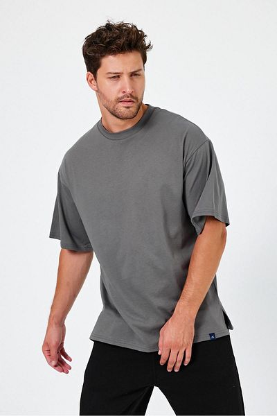 ALEXANDERGARDI Basic Oversize T-Shirt - Slit Detail (Un-70418)