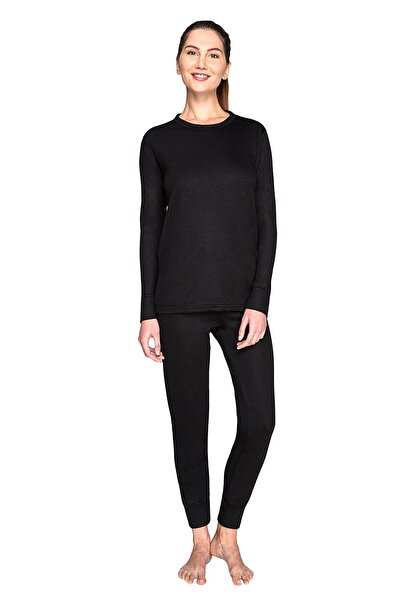 jilly jo Adult Thermal Black Underwear Set - Active