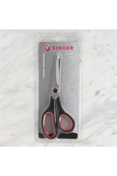 ATMACA TUHAFİYE Singer Black Steel Sewing Scissors - 8inch-20,32 cm Handle