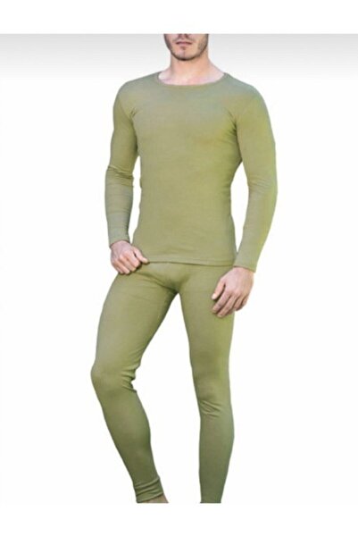 bejamonti chocolate baby kids Khaki Men's Thermal Underwear Set