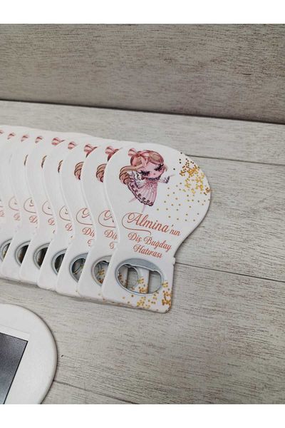 onuratasarlat 25 Balloon Magnets - Newborn, Birthday, Circumcision, Engagement, Promise, Fairy Girl Model
