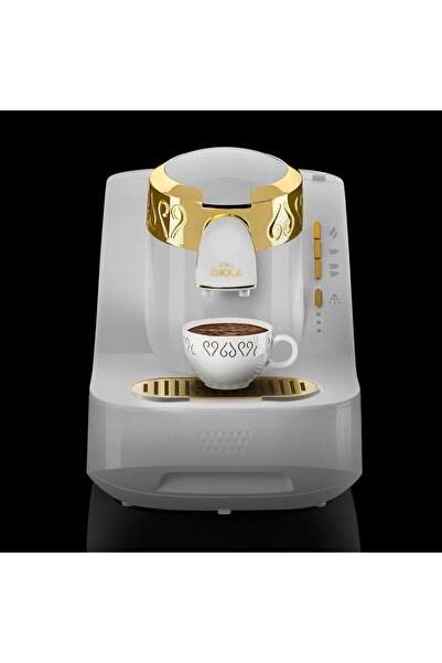 Arzum Okka OK-008-B Turkish Coffee Maker, Fully Automatic, 'Color White & Gold'