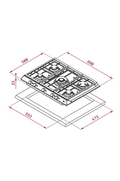 Teka Ex 70.1 5g Aı Al Dr Cı Inox Ocak