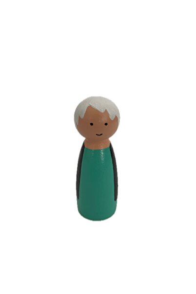Gepetto Ahşap Boyalı Peg Bebekler- Eğlenceli Renkli Pegdoll