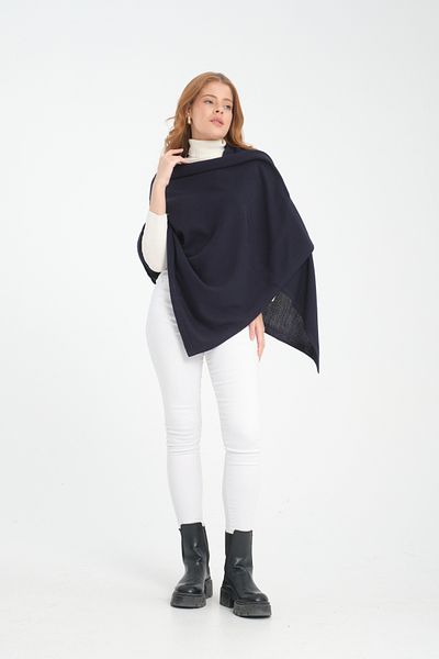 VEGA MODA Μονόχρωμο σάλι ώμου με μοτίβο ρυζιού - Άνετο πλεκτό, κομψό στο περίγραμμα