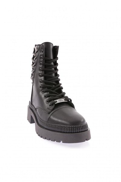 DGN Women's Black Boots - Lace-Up, Model 211011321027