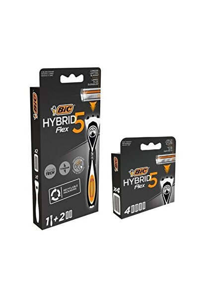 Bic Hybrid 5 Flex Sistem 5 Bıçaklı Tıraş Bıçağı 1 Sap + 6 Yedek