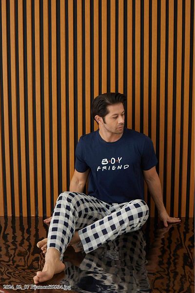 Pijamoni Dear Boy!!!Pajama Set 100% Cotton (Women's and Men's Model Sold Separately)