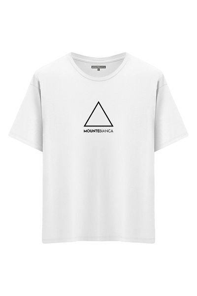 Mounte Bianca Triunghi unisex - Tricou supradimensionat
