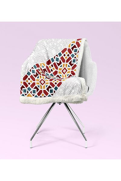 YORKADESIGN Sherpa Patterned Thick Tv Blanket
