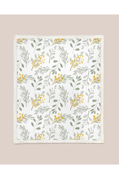 YORKADESIGN Sherpa Patterned Thick Tv Blanket