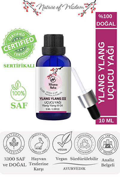 Hikona Heka زيت يلانج يلانج العطري - نقي وطبيعي 100%، زيت أساسي - 10 مل
