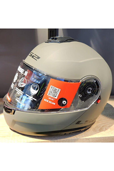 LS2 STROBE 2 SOLİD MAT KUM ÇENE AÇILIR KASK