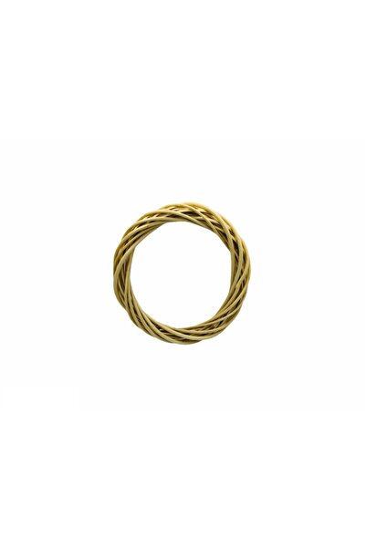 Genel Markalar Doğal Ahşap Bambu Kapı Süsü Çelengi 25cm Naturel