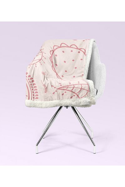 YORKADESIGN Sherpa Patterned Thick Tv Blanket