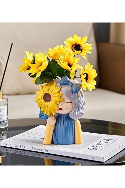 Genel Markalar Yeni Cici Kız Orta Boy Sukulent Saksısı, Kalemlik, Düzenleyici