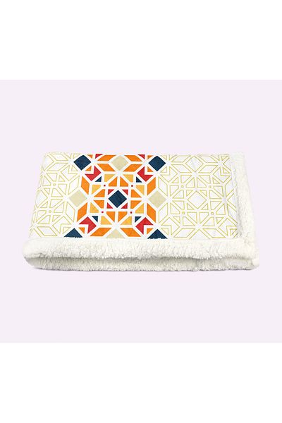 YORKADESIGN Sherpa Patterned Thick Tv Blanket