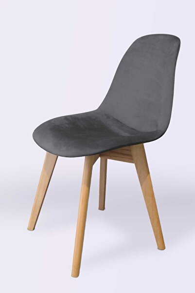 Woodesk Dallas Ağaç Ayaklı, Antrasit Renk Sandalye Snd3020-ant