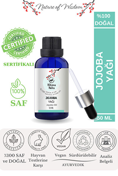Hikona Heka Jojoba Yağı (JOJOBA OİL) %100 Saf Ve Doğal Soğuk Sıkım 50 ml
