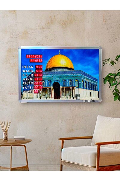 Elimkon Ezan Okuyan Dijital Cami Saati – Büyük İmsakiye – Ezan Okuyan Vakitmatik – Kumandalı