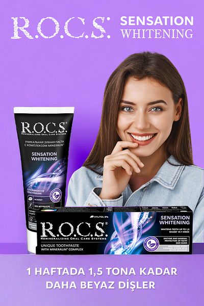 R.O.C.S. Rocs Sensation Whitening Whitening Oral Care Set - 2 Pads and 2 Brushes