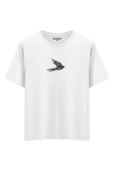 Mounte Bianca Unisex Uccello - Μπλουζάκι Oversize
