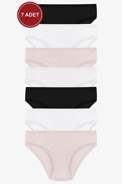 koza iç giyim Set de 7 piese Curve Jacquard cu boruri late pentru femei