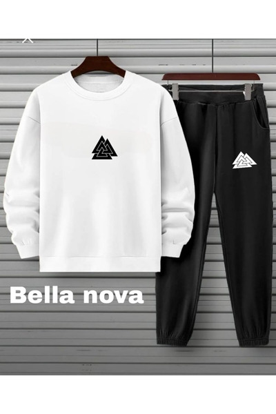 bellanova - Trening imprimat cu 3 fire Hanorac cu glugă Set de jos