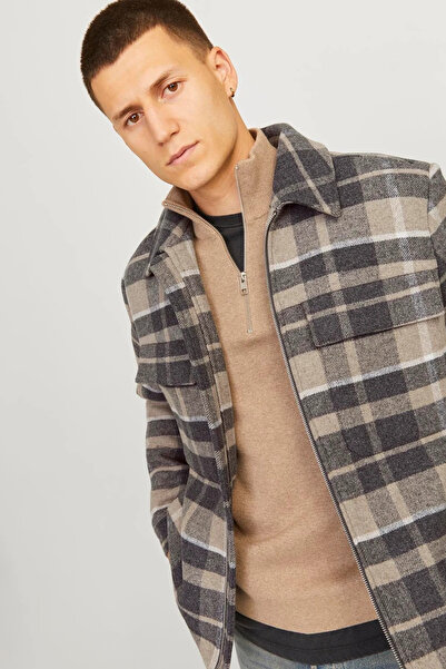 Jack & Jones Erkek JPRCCRUSSEL Ceket - Gri