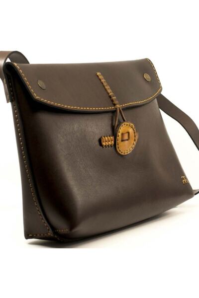 Yaban Collection %100 Hakiki Deri El Yapımı Kahve Kadın Çanta