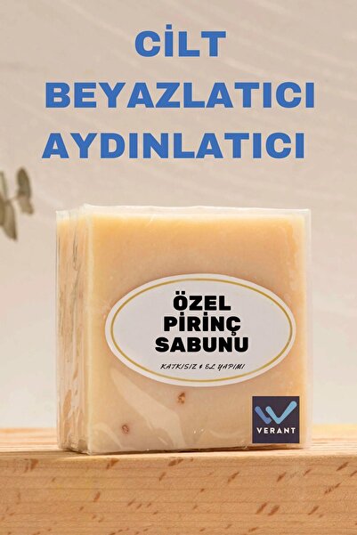 VERANT Beyazlatıcı Ve Aydınlatıcı Ve Renk Açıcı Özel Pirinç Sabunu ( Kremi Et...