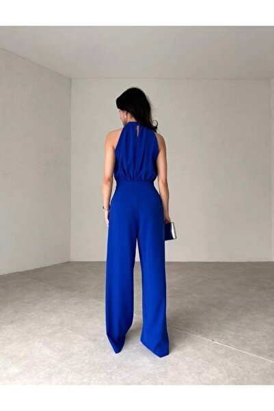 Afiş Butik Сакс Маві Піліселі Халтер Яка Тулум