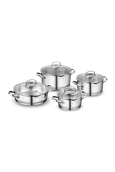 KORKMAZ Steama A1999 8 Piece Cookware Set