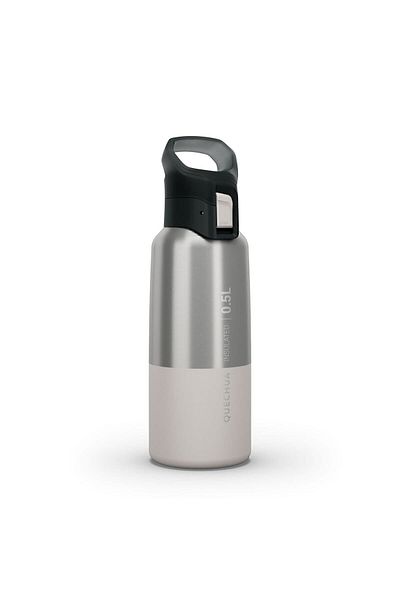 Decathlon Quechua Stainless Steel Thermos - White - 0.5 L - Mh500