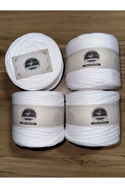 Yıldız Ticaret 600-650 GR Combed Cotton Rope - Basket, Bag and Stroller Rope, Knitting and Mop Rope